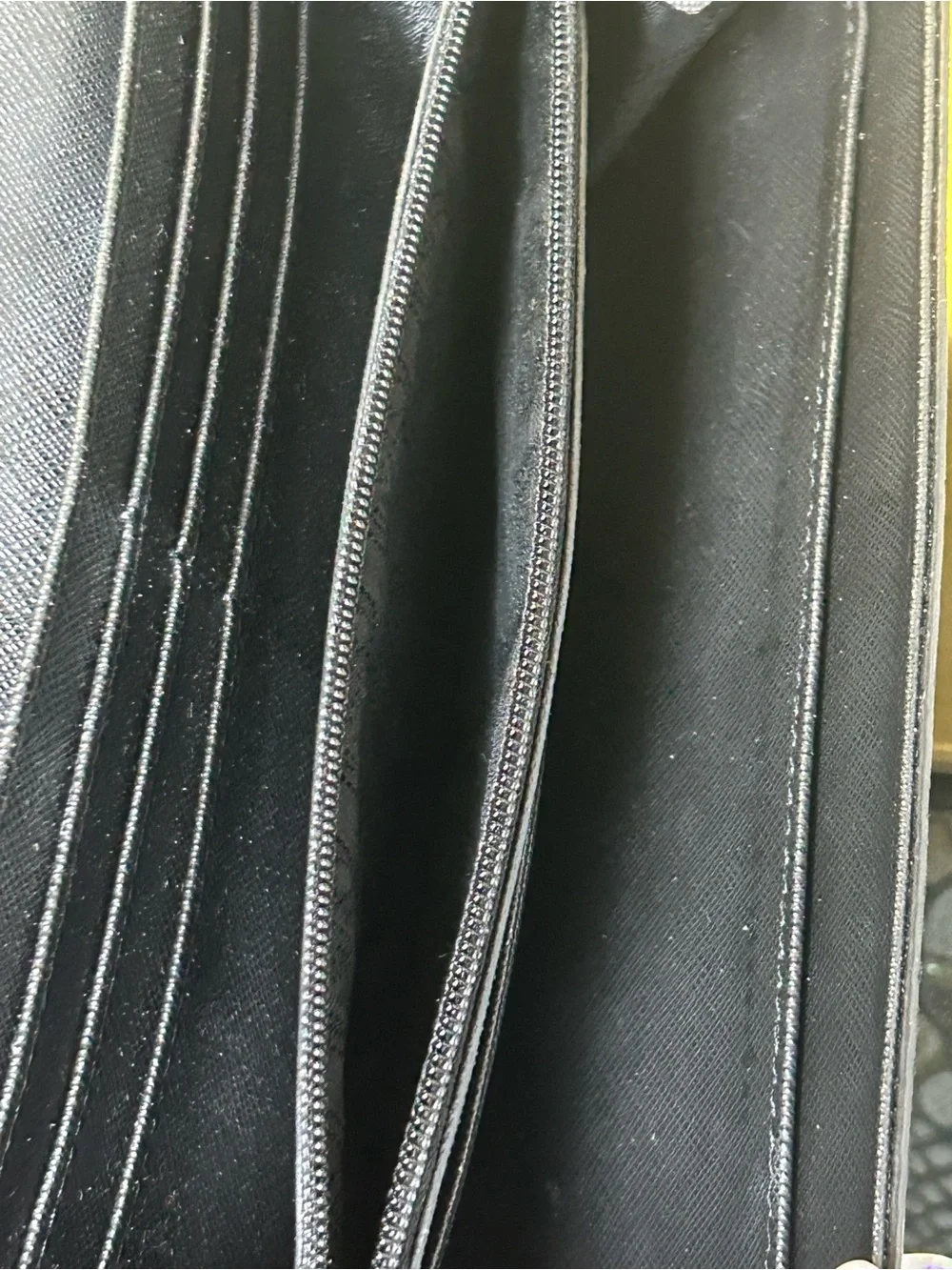 Michael Kors Black Snake-Embossed Wallet with Gold MK Emblem Approx. 6 x 4